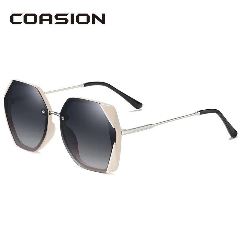 COASION квадратные поляризационные солнцезащитные очки женские роскошные