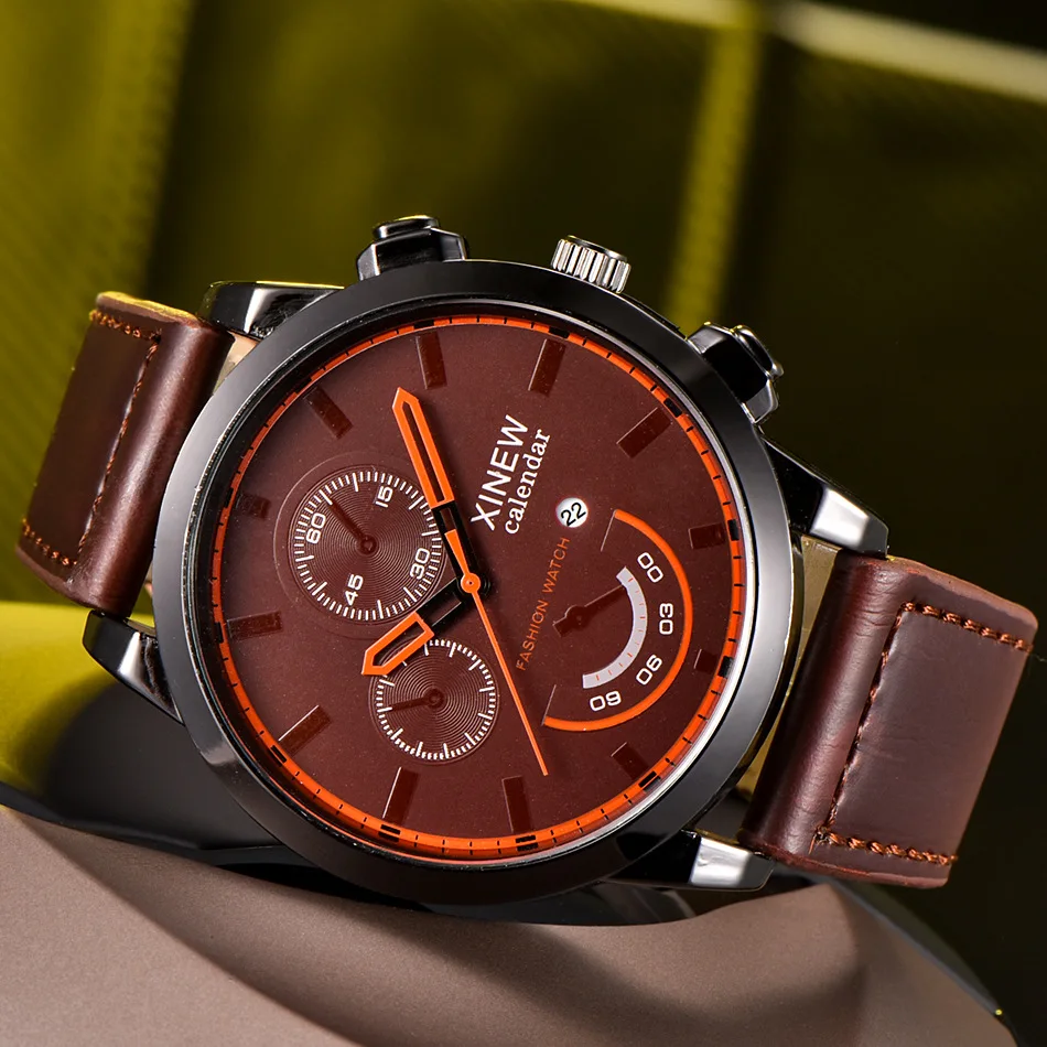 

Watches Mens Date Quartz Watch Men Big Sports Clock