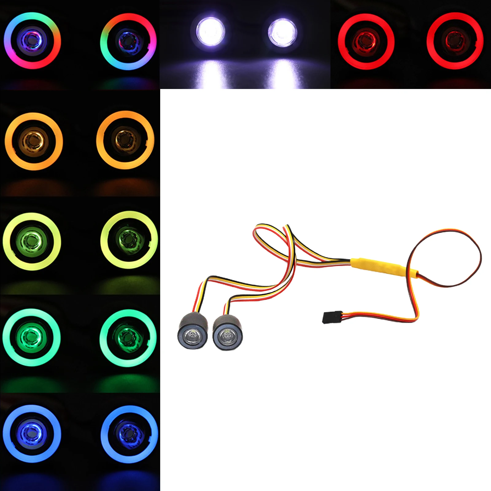 Радиоуправляемый автомобиль 1/10 RC Светодиодный 19 мм передсветильник ангельские