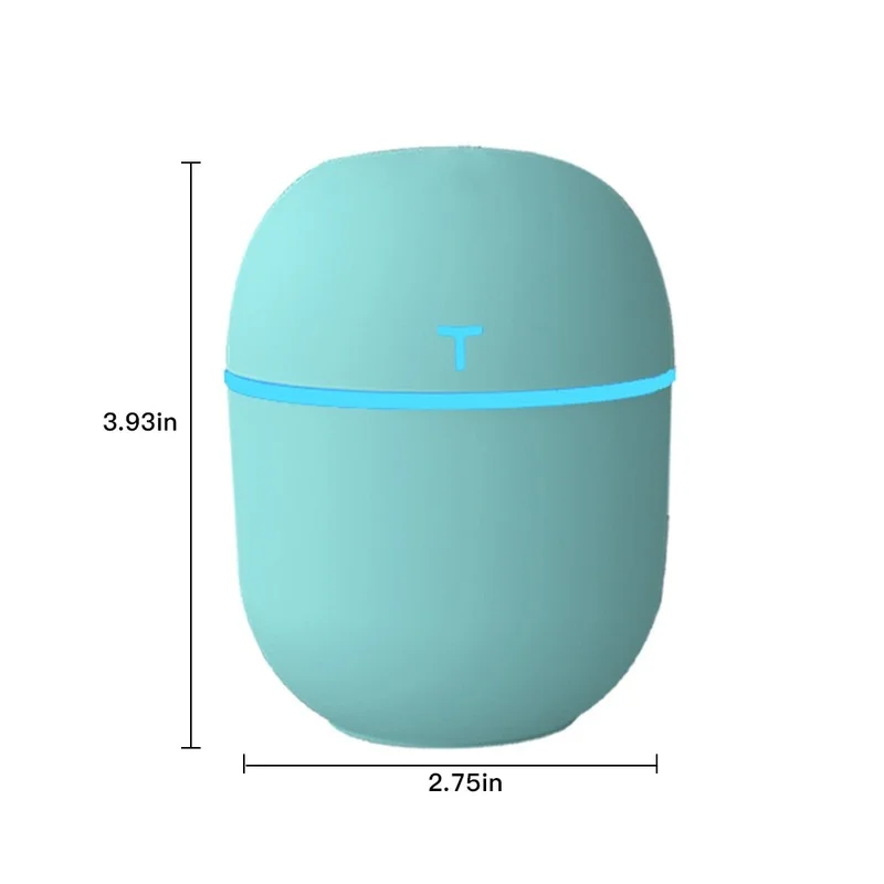 

200ML Mini Mute Air Humidifier With LED Lamp Romantic Light USB Essential Oil Diffuser Car Purifier Aroma Anion Mist Maker