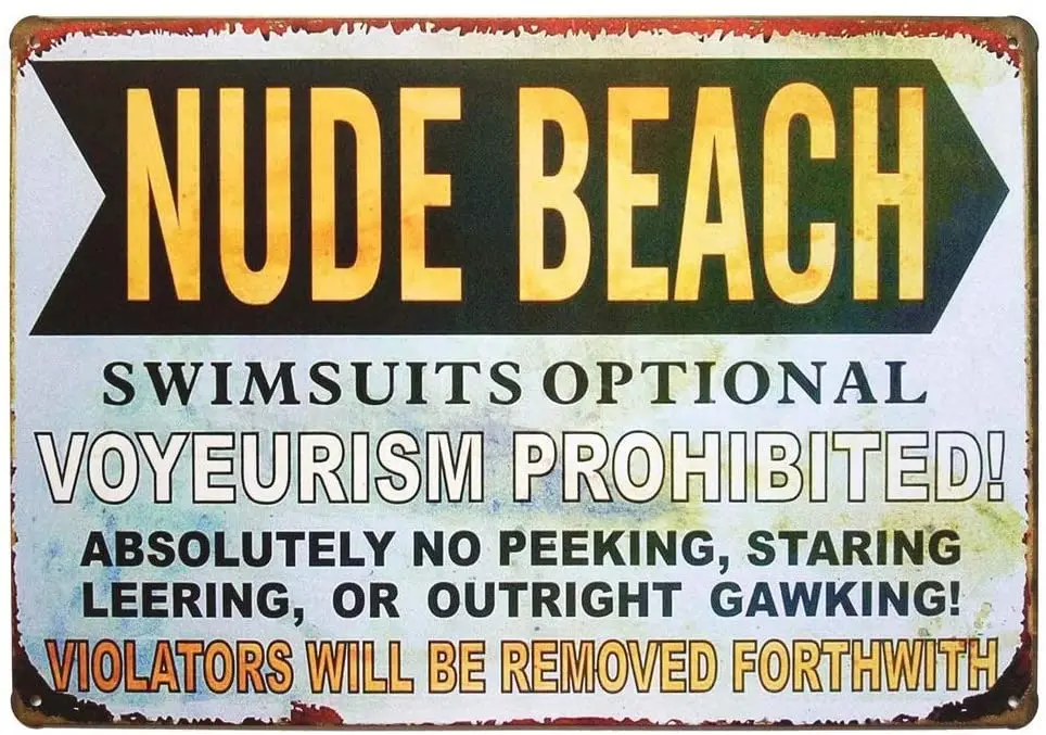 

Обнаженные пляжные купальники Mega-deal, в винтажном стиле ретро, жестяной металлический знак, опционально, 12X8 дюймов