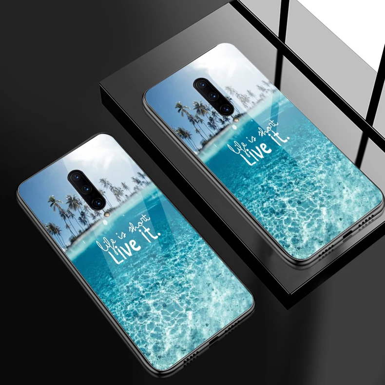 H120 Чехол из закаленного стекла для Samsung Galaxy S8 S9 S10 Plus, чехол для телефона OnePlus 3 3T 5 5T 6 6T 7 7 Pro, ударопрочный жесткий чехол из ТПУ - Цвет: H120