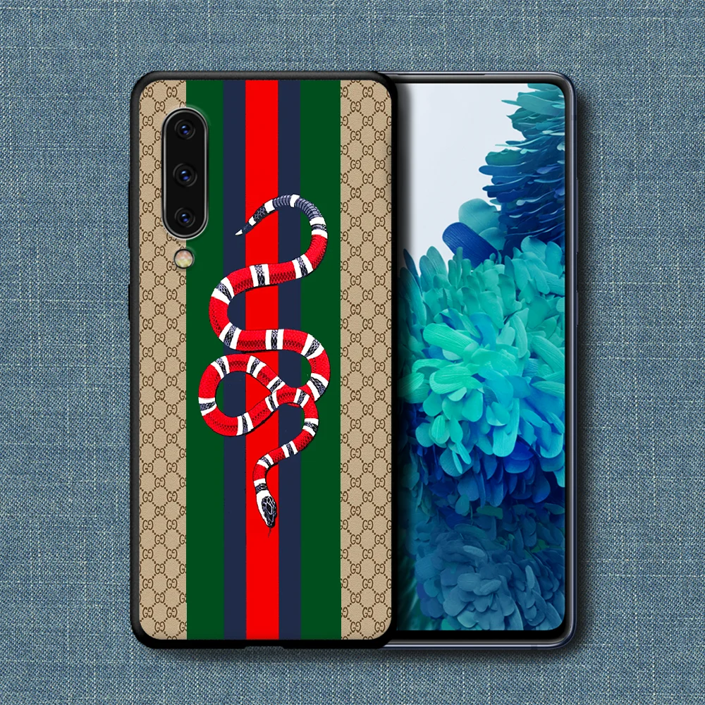 

Italian Luxury Brand Phone Case For Samsung Galaxy A 3 5 7 8 10 20 20E 21S 30 30S 40 50 51 70 71 black Funda Trend Hoesjes