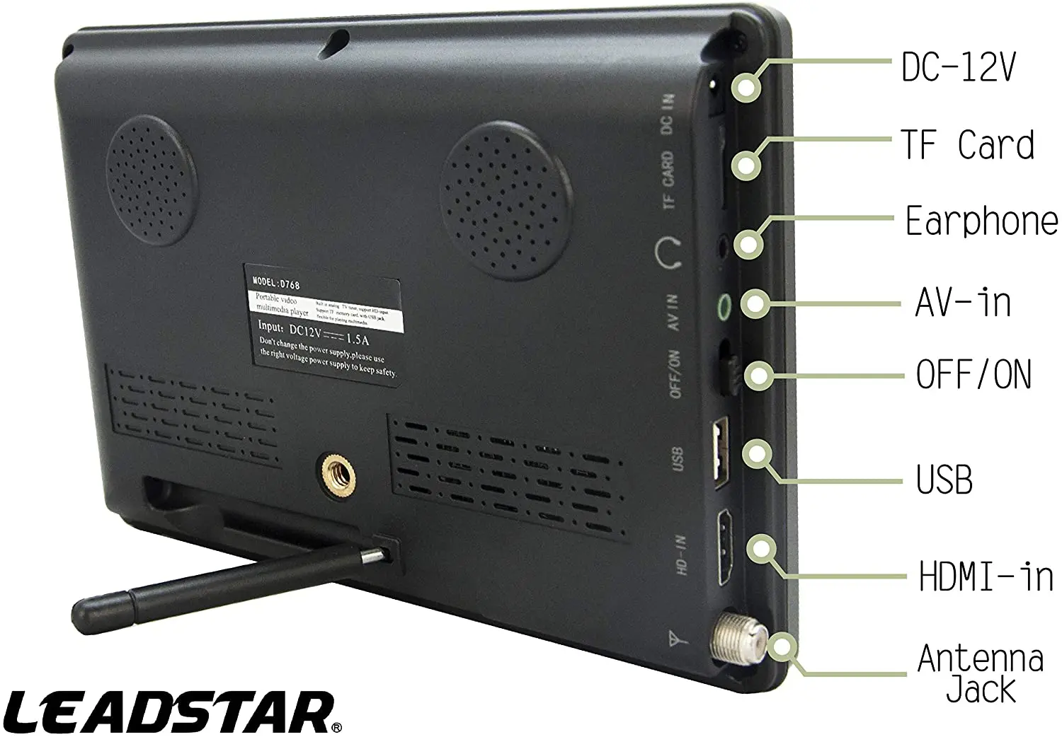 7-дюймовый портативный TV DVB-T2 ATSC цифровой телевизор и аналоговый мини-Телевизор TFT