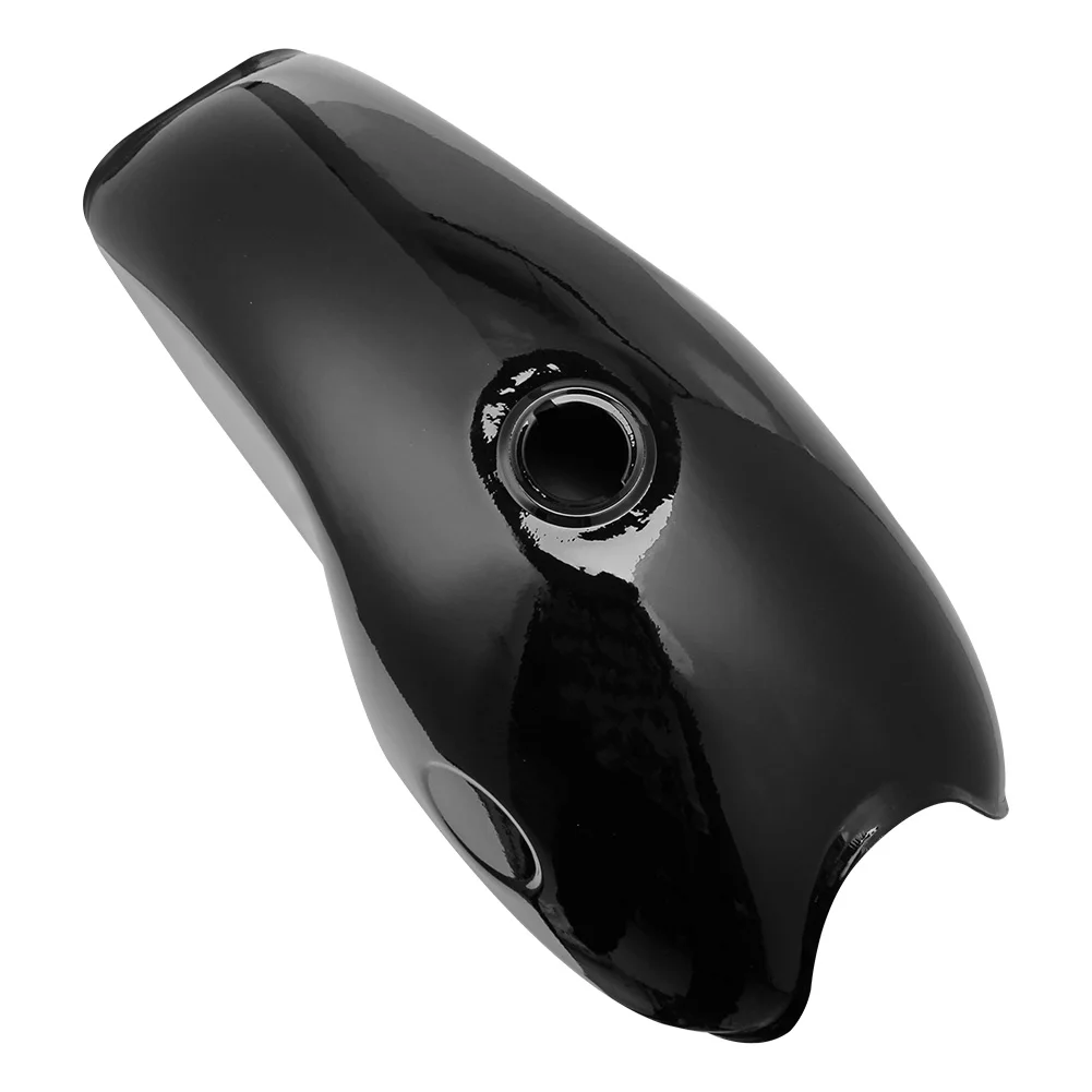 Мотоциклетный Универсальный блестящий черный гоночный 10 л 2 6 галлонов Cafe Racer