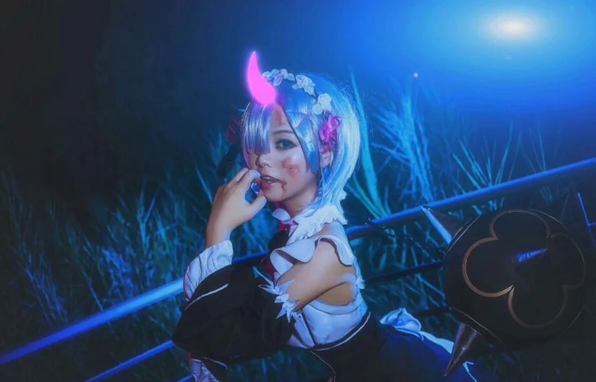 

Anime Re: Zero kara Hajimeru Isekai Seikatsu Ram Rem Cosplay Halloween Prop Devil Horns