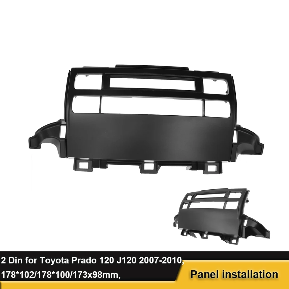 Двойной 2 Дин Радио панель для Toyota Prado 120 J120 DVD стерео рама Панель Крепление