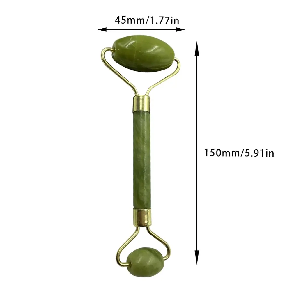 Природного камня нефрита уход за кожей лица руки шеи массажные ролики для