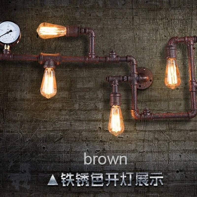 2015 г. настенная железная водопроводная лампа винтажный светильник для коридора