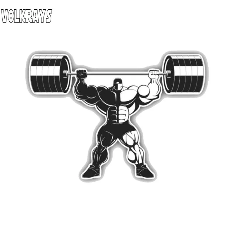 Автомобильная наклейка Volkrays силуэт веса аксессуары для спортзала