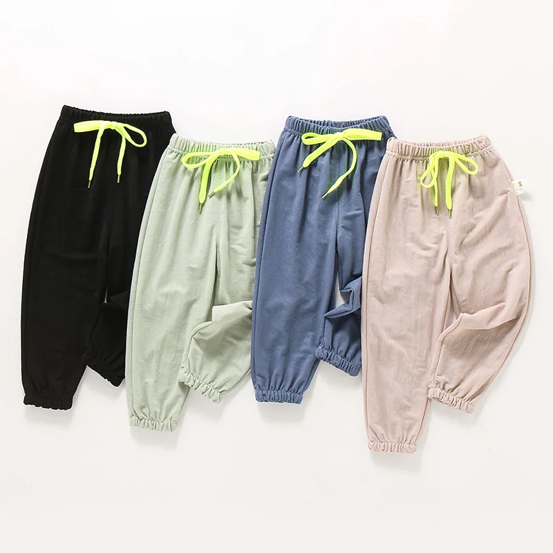 Летние штаны шаровары для младенцев 2020 кондиционера 100% хлопок противомоскитные