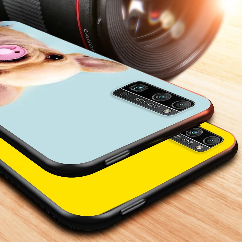 

Dog Cat Animal for Huawei Honor V30 20 Pro 20 10i X10 9S 9A 9C 9X 8X 10 9 Lite 8A 7C 7A Pro Black Phone Case