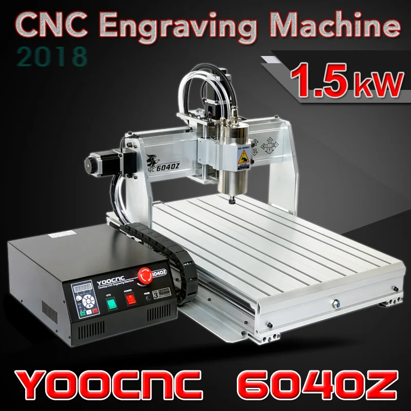 Гравировальный станок с ЧПУ 4 осевой фрезерный 6040 USB портом шпинделя кВт