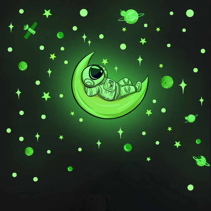 Флуоресцентная звезда и Луна Zollor настенная наклейка фоновая стена для детской
