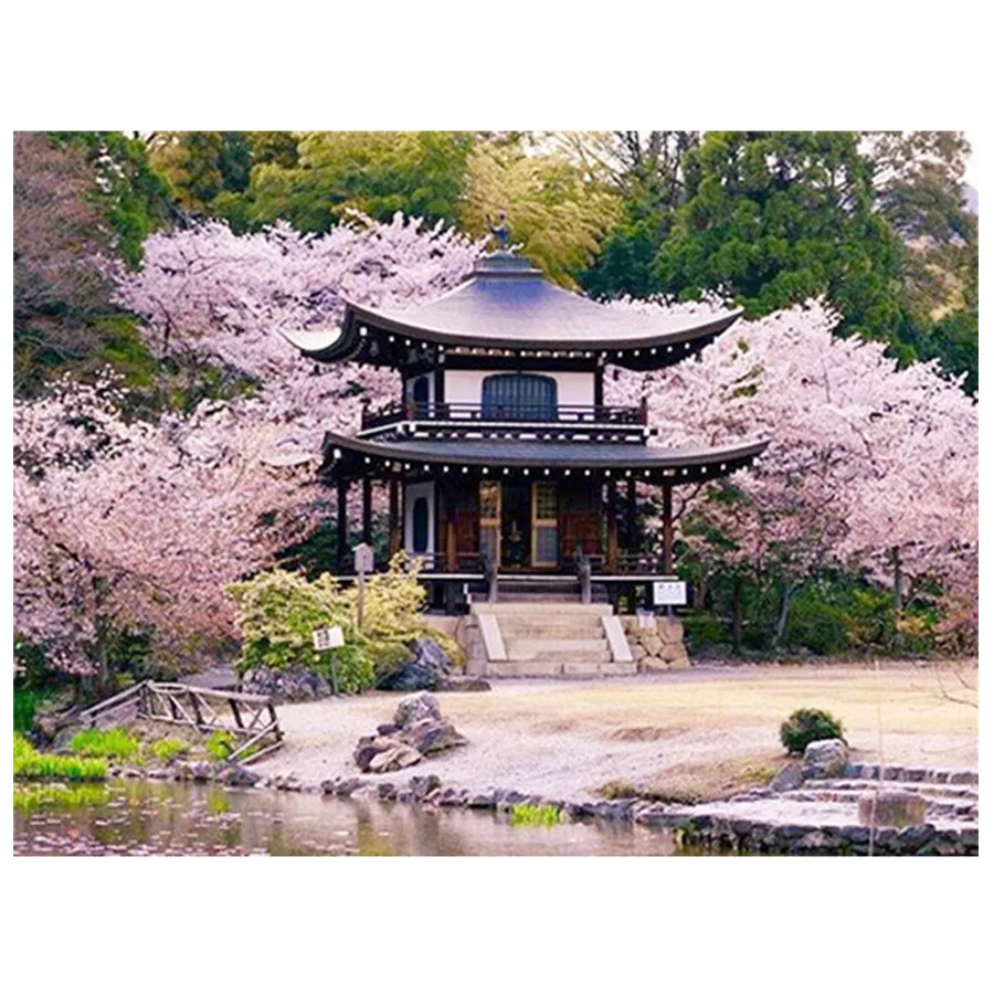 

Алмазная 5d живопись «сделай сам» с деревом, пейзажем, алмазная живопись, вышивка крестиком, алмазная вышивка, круглые квадратные алмазы, укр...