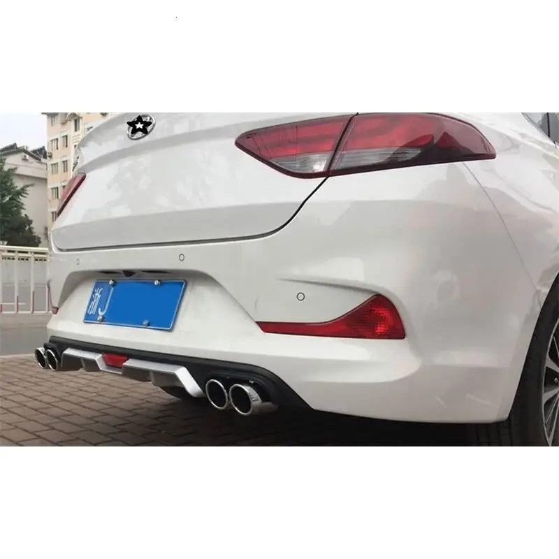 Передний тюнинговый Автомобильный задний диффузор для губ Авто украшения аксессуары модернизированные детали защитные бамперы 17 18 для hyundai Elantra