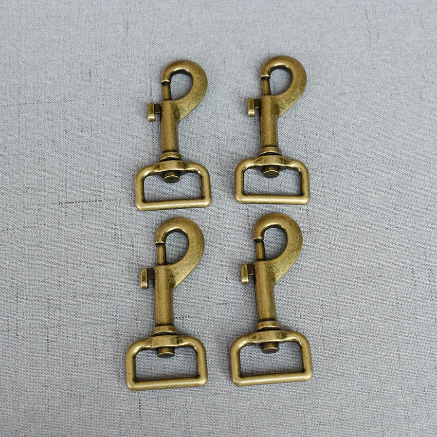 

20 Pieces 25mm Bronze Metal retaining ring carabiner Clip Swivel Trigger Dog Buckle Key Hooks DIY Craft Lobster Clasp