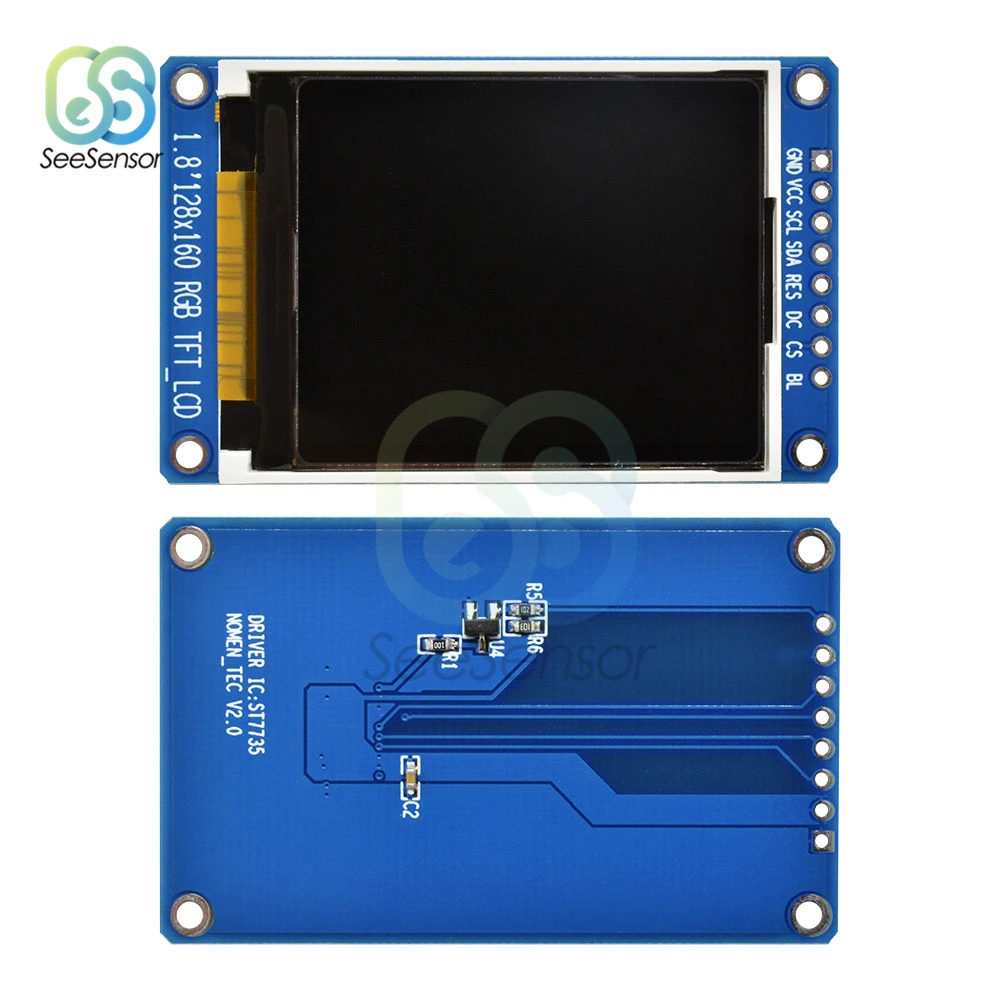 Полноцветный ЖК дисплей 1 8 дюймов 128*160 128x160 SPI TFT экран модуль ST7735S 3 В заменить OLED