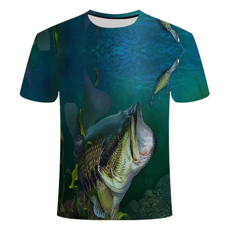 

2021 New Men Leisure 3D Printing T Shirt ,funny Fish Printed Men and Women Tshirt Hip Hop T -Shirt Harajuku Asian Size S -6Xl