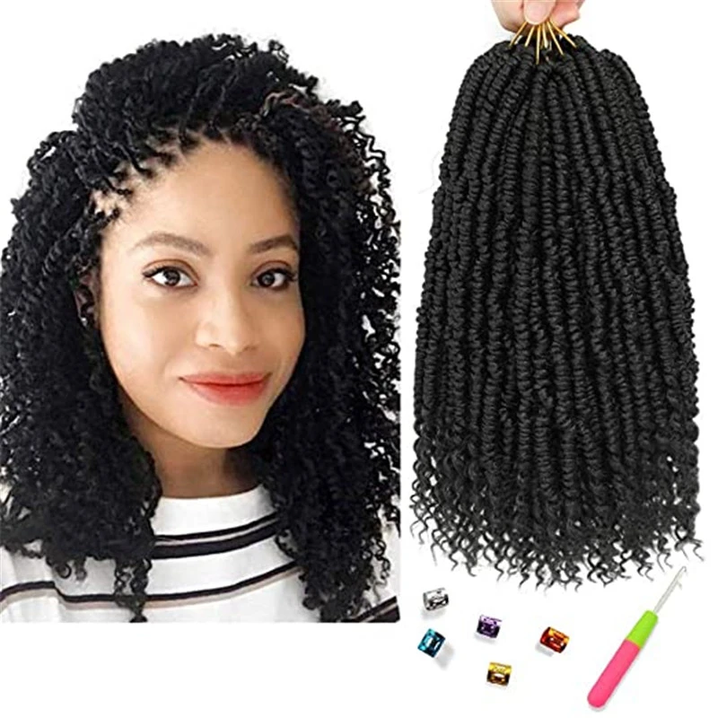 Бомба пушистый твист накладные волосы на крючке Весна Твист плетение волос