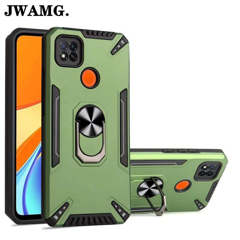 

Funda con soporte magnético para Xiaomi Redmi 9, 9A, 9C, 9T, a prueba de golpes