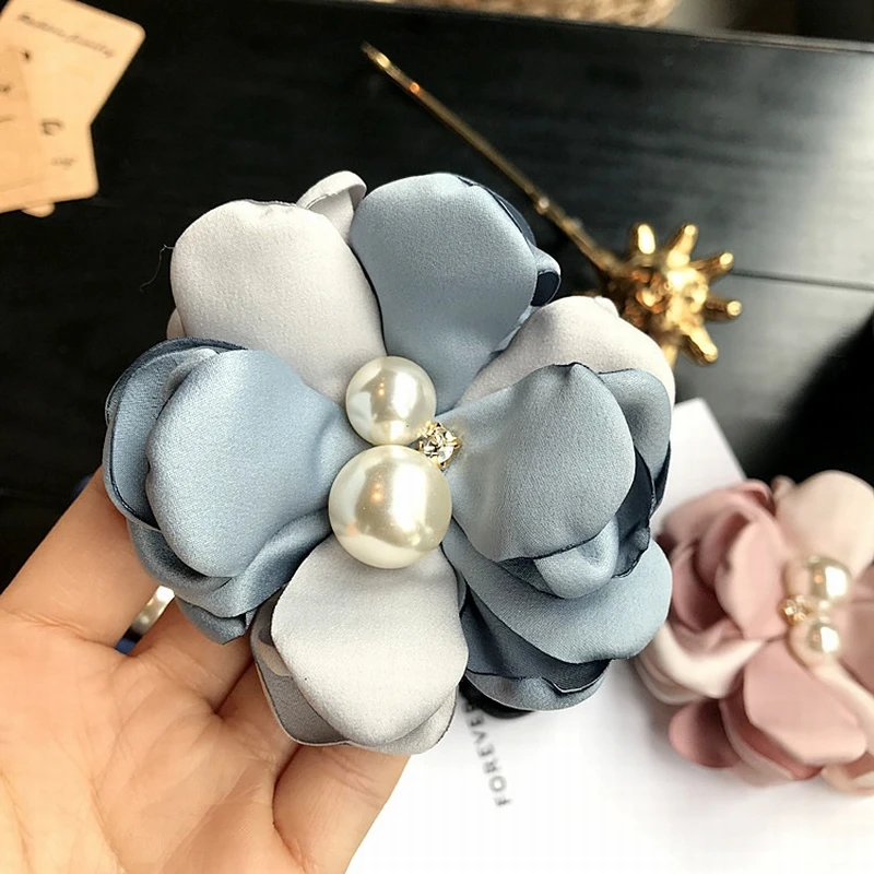 Корейский модный контрастный цвет ткань с цветочным дизайном для женщин и мужчин