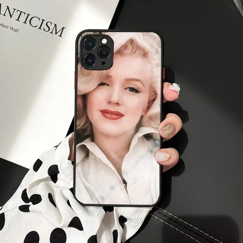 

Sexy Girl Marilyn Monroe Phone Case matte transparent For iphone 7 8 11 12 plus mini x xs xr pro max cover