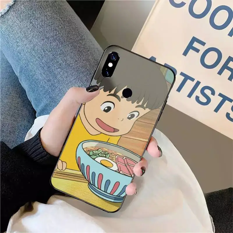 

Ponyo on the Cliff japanese anime Phone Case For Xiaomi Redmi note 7 8 9 t max3 s 10 pro lite luxury design shell