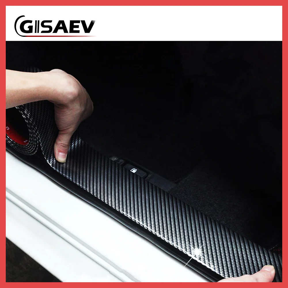Углеродное волокно резиновый автомобильный бампер защита двери задний от