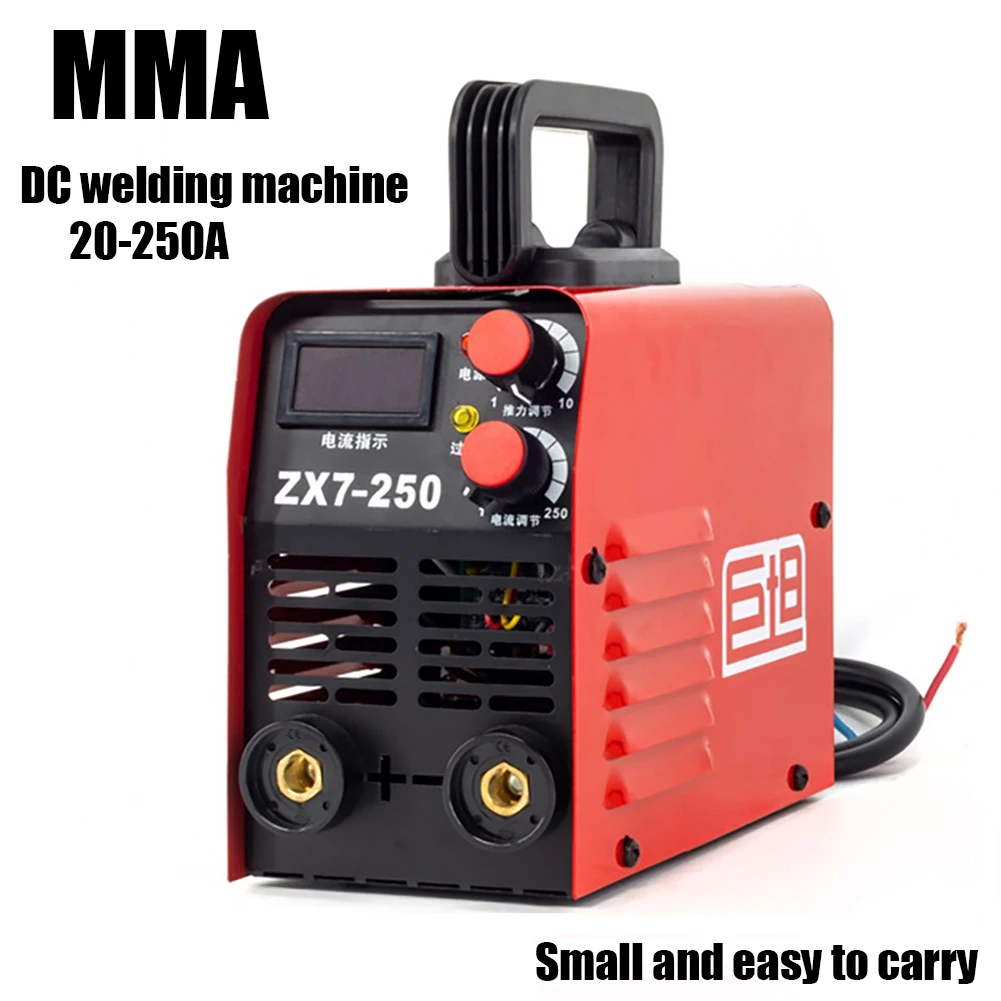 

ZX7-250 Arc Welding Machine 220V IGBT Inverter 250A MMA Welding Machine With Earth Clamp Welding Holder