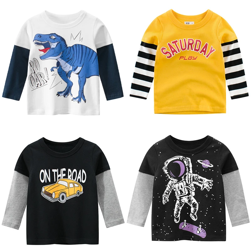 

Новинка, детская одежда, Весенняя футболка с длинным рукавом с мультяшным рисунком для девочек, 100% хлопок, детская одежда, повседневная одеж...