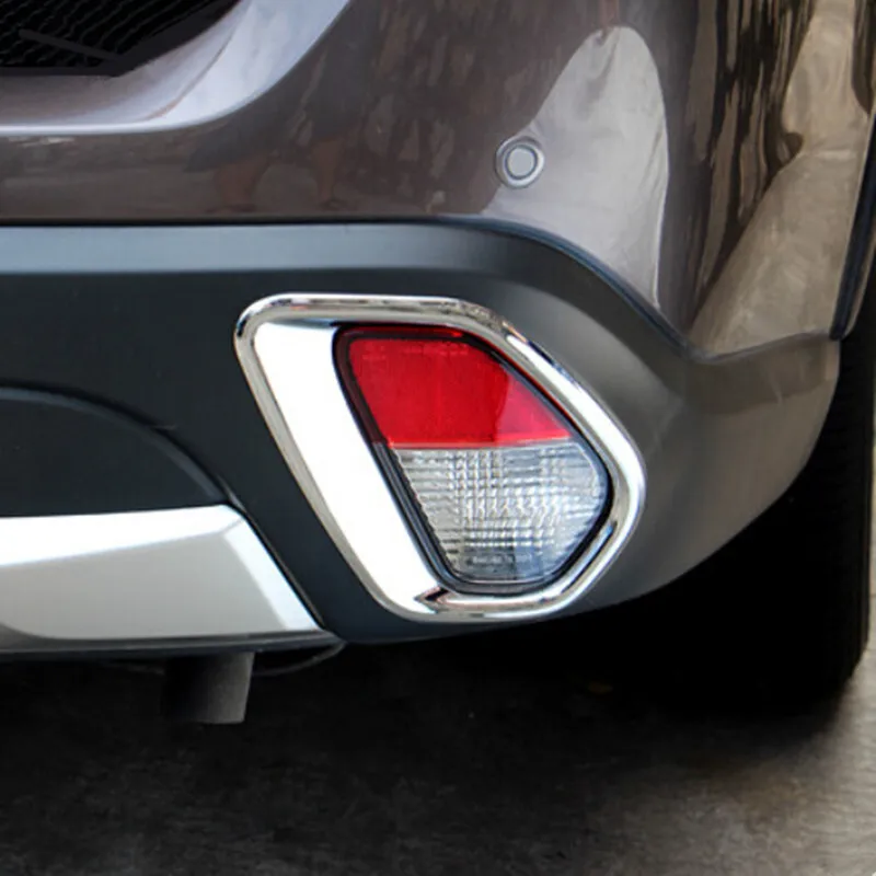 

For Outlander 2016 2017 2018 ABS chrome back tail rear fog light lamp frame stick parts cover trim accessories car styling 2pcs