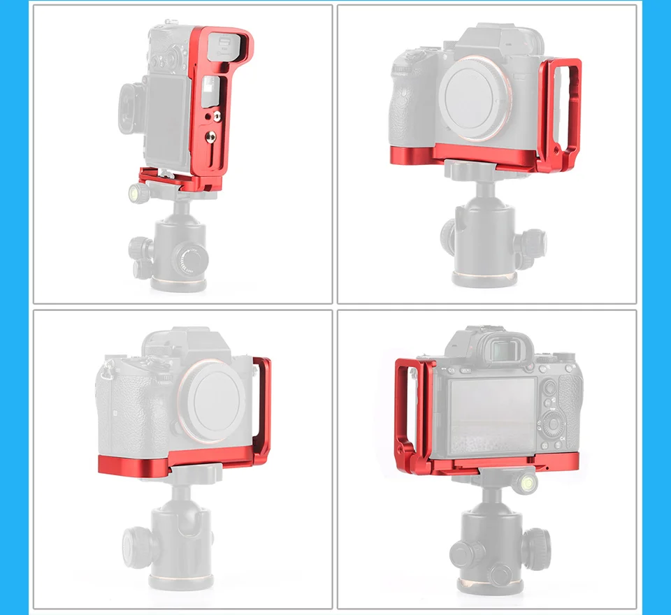 BGNing Quick Release L Plate Extendable Bracket Tripod Hand Grip for Sony A9 A7Miii A7Riii A7R3 A7M3 DSLR Camera | Электроника