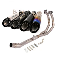 escape motorcycle exhaust front link pipe and 51mm muffler stainless steel for honda cbr500 cb500x cb500f 2013 2019