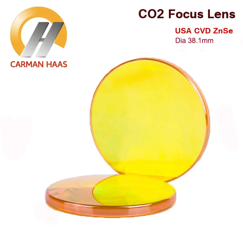 

Фокусный объектив Carmanhaas CVD ZnSe, США, диаметр 38,1 мм, фокусное расстояние 7,5 дюйма, 127 мм, Лазерный коллиматор, светодиодный оптический Co2
