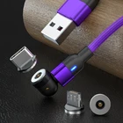 Магнитный зарядный кабель Micro USB для iPhone Samsung Xiaomi Mi 11 9 8 10S Redmi K40 K30 K20 Note 10 9s 8t 7 6