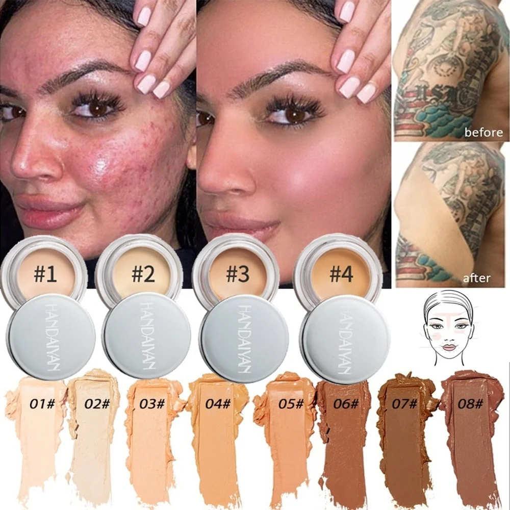 

1 шт., основа для консилера для макияжа, новый полный консилер для ремонта тонального крема, веснушки, акне, темные круги, косметический Чехол