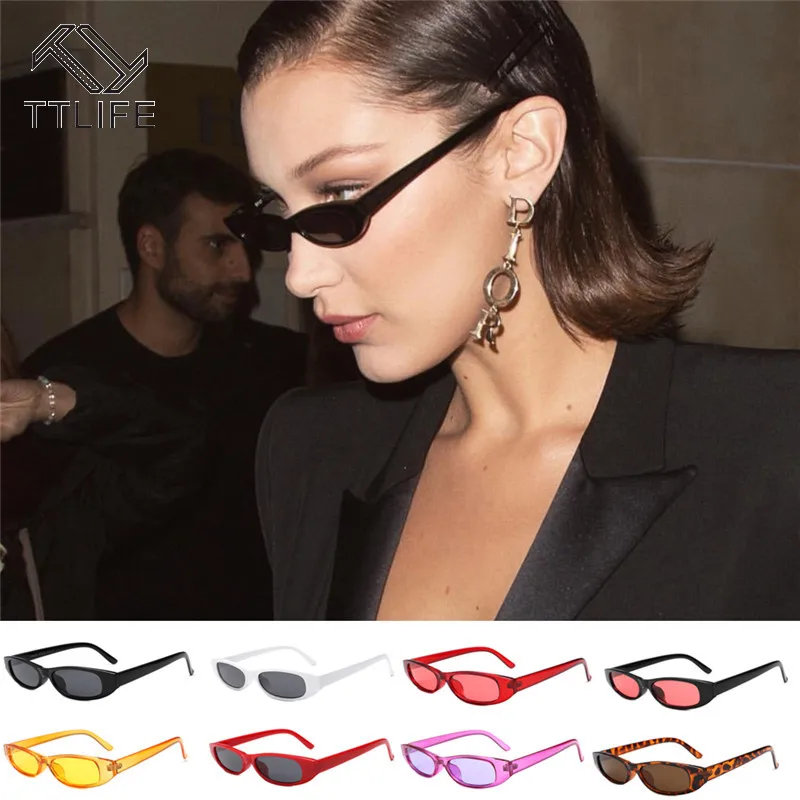 TTLIFE винтажные прямоугольные Солнцезащитные очки женские Ретро обтягивающие