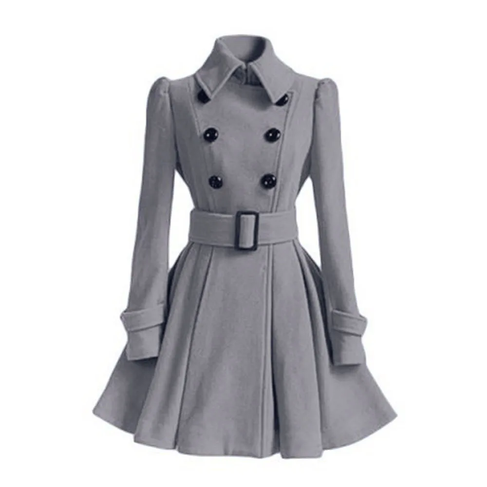 

Fall Clothes For Women Coats And Jackets Winter Wool Blends 2020 Autumn Belted Black Trench Long Coat Ladies Elegant Outwears