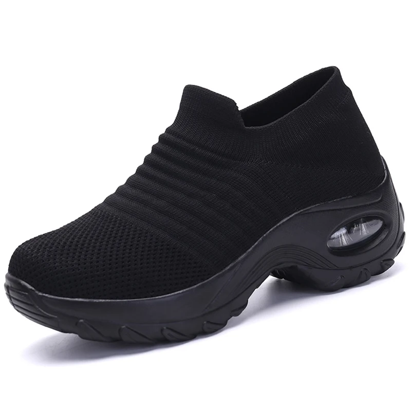 

Hot Sale Spring Breathable Shoes Woman Flat Slip on Platform Tenis for Women Mesh Sock Womens Sneakers Shoes Tenis Feminino