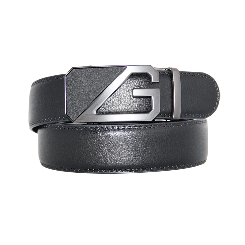 Ремень мужской из натуральной воловьей кожи шириной 3 5 см с автоматической