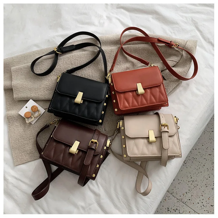 

IOU authentic ladies handbag autumn and winter 2020 new trendy messenger female wild fashion wild one-shoulder small square bags
