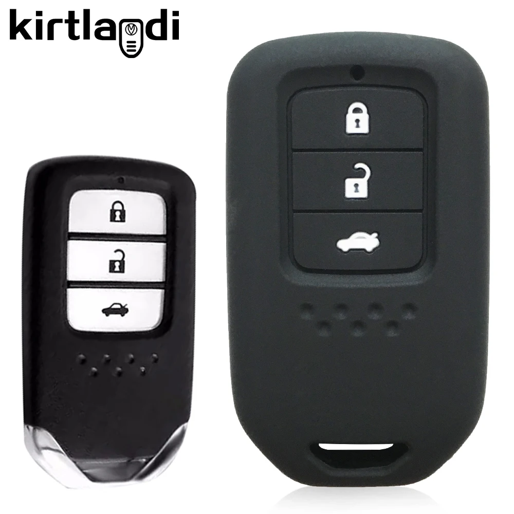 Силиконовый чехол для ключей брелок Honda CIVIC CR V INSPIRE город 2015 2016 2017 2019 2020 3 кнопки в
