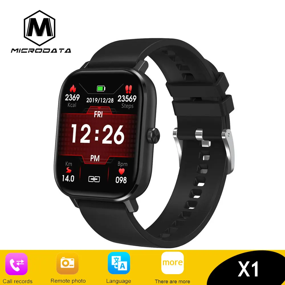 Водонепроницаемые Смарт часы MicroData X1 GTS Bluetooth IP67 С Пульсометром|Смарт-часы| |