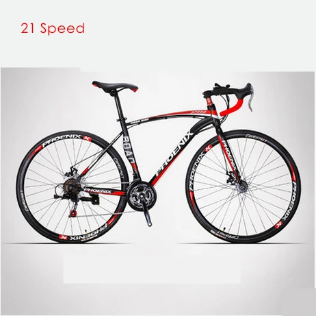 A black red Бренд 700CC 18/21/27 скоростей углеродистая сталь 52 см рамки изогнутая ручка Дорожный велосипед Открытый bicicleta велосипедные гоночный велосипед - Цвет: A black red