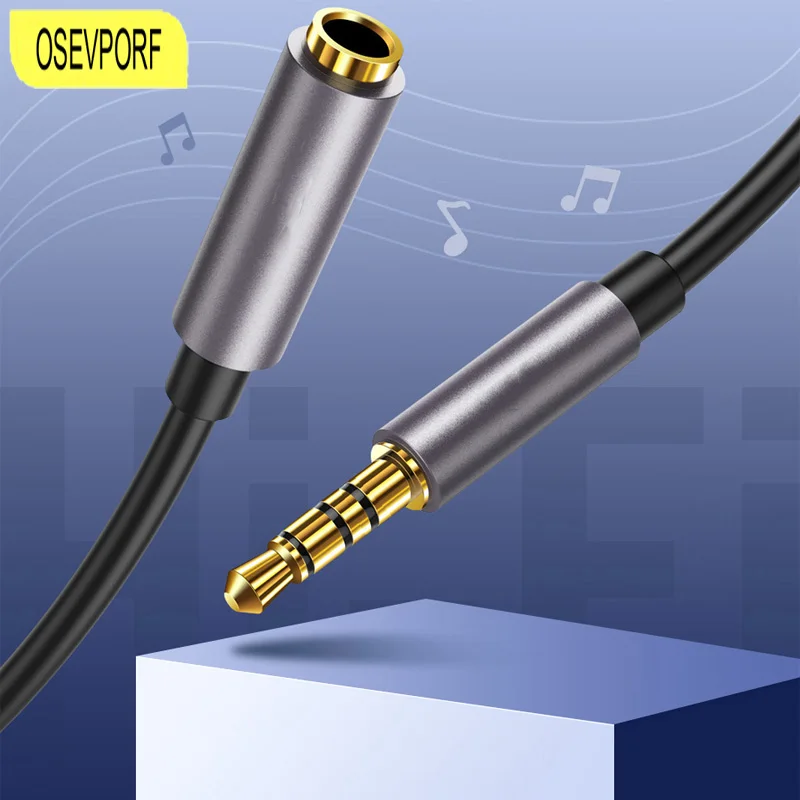 

Headphone Extension Cable Jack 3.5mm Audio Aux Wire Male to Female Splitter Speaker Extender Cord for Xiaomi Earphone Adapter