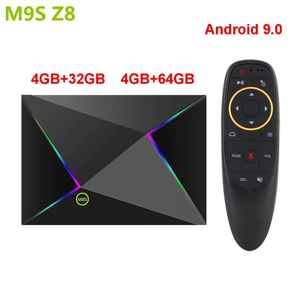 M9S Z8 Allwinner H6 четырехъядерный Android 9 0 Smart Tv Box 4 Гб RAM 32 ГБ ROM 2 4G Wifi телеприставка 6K H.265