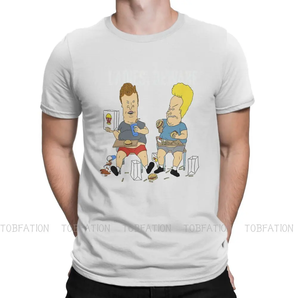 

Beavis and Butthead Funny Sarcastic Cartoon Ladies Beware Fast Food Portrait Tshirt Classic Men's Tshirts Tops Cotton TShirt