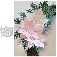 christmas flower metal cutting dies for diy scrapbooking album paper cards decorative crafts embossing die cuts