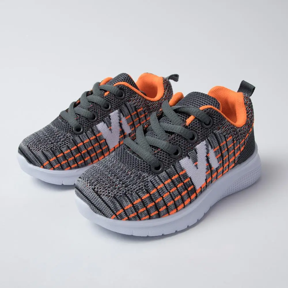 

KushyShoo 2020 spring new boys and girls mesh breathable thick bottom daily sports lace casual shoes